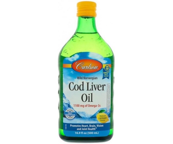 Риб'ячий жир з печінки тріски Wild Norwegian Cod Liver Oil Carlson Labs лимон 500 мл (CAR104)
Риб'ячий жир з печінки тріски Wild Norwegian Cod Liver Oil Carlson Labs лимон 500 мл (CAR104)