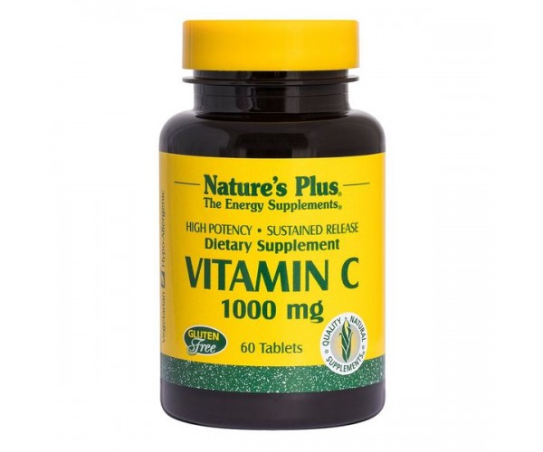 Вітамін С Vitamin C Sustained Release w/ Rose Hips Natures Plus 1000 мг 60 таблеток (NP201)
Вітамін С Vitamin C Sustained Release w/ Rose Hips Natures Plus 1000 мг 60 таблеток (NP201)