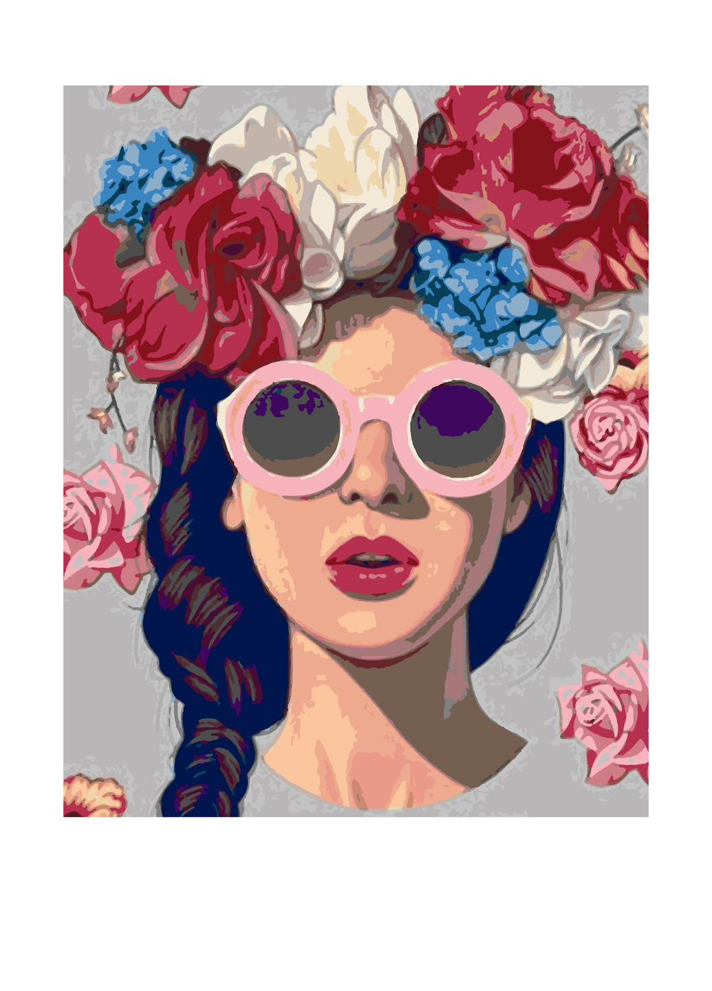 Картина для рисования по номерам Qiwi Art Девушка в розовых очках 40х50 см (QA17)
Картина для рисования по номерам Qiwi Art Девушка в розовых очках 40х50 см (QA17)