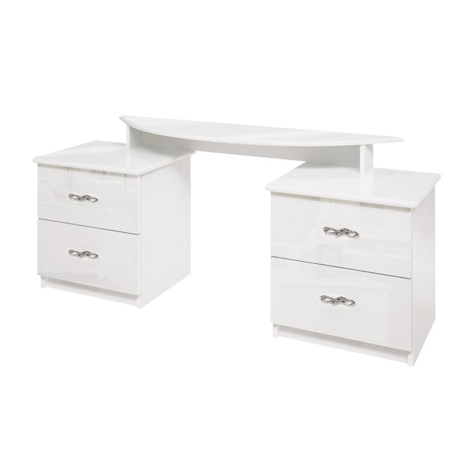 Туалетный столик в спальню из ЛДСП Прованс 4Ш PV-74-WB MiroMark белый глянец
Туалетный столик в спальню из ЛДСП Прованс 4Ш PV-74-WB MiroMark белый глянец