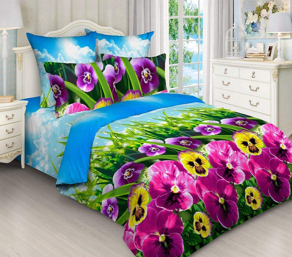 Комплект постельного белья Анютины глазки 3D CottonTwill Бязь 220х250 см Семейный (РБ047-5)
Комплект постельного белья Анютины глазки 3D CottonTwill Бязь 220х250 см Семейный (РБ047-5)
