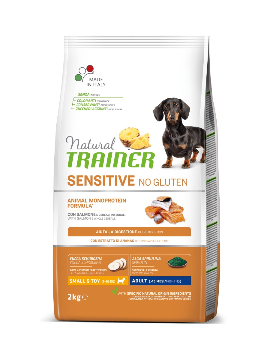 Сухой корм для собак Natural Trainer Dog Sensitive Adult Mini With Salmon 2 кг монопротеиновый корм для взрослых собак мелких пород с вкусом лосося
Сухой корм для собак Natural Trainer Dog Sensitive Adult Mini With Salmon 2 кг монопротеиновый корм для взрослых собак мелких пород с вкусом лосося