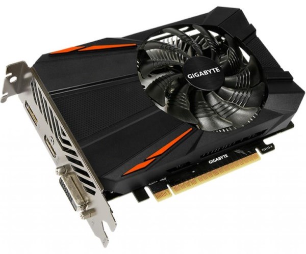 Відеокарта GigaByte GeForce GTX 1050 Ti D5 4G 4GB GDDR5 128-bit, PCI-E 3.0 x 16, Dual-link DVI-D, HDMI-2.0b, Display Port-1.4
Відеокарта GigaByte GeForce GTX 1050 Ti D5 4G 4GB GDDR5 128-bit, PCI-E 3.0 x 16, Dual-link DVI-D, HDMI-2.0b, Display Port-1.4