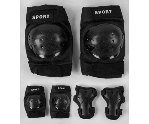 Комплект защиты при катании, TK Sport, С44544 наколенники, налокотники, защита на запястья, чулочного типа, размер М, Черно-синяя
Комплект защиты при катании, TK Sport, С44544 наколенники, налокотники, защита на запястья, чулочного типа, размер М, Черно-синяя