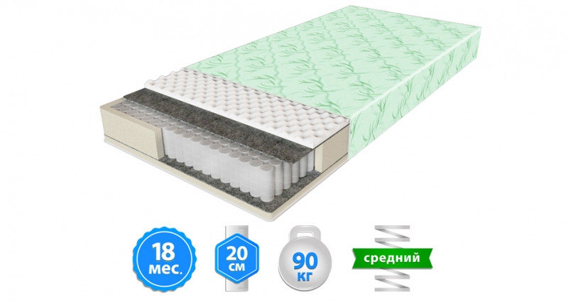 Матрас COMFORT LUX ортопедический двухсторонний (Комфорт люкс) 80*200
Матрас COMFORT LUX ортопедический двухсторонний (Комфорт люкс) 80*200
