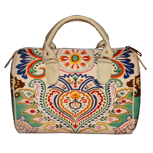 Сумка бочонок Barrel Presentville Цветочный орнамент, ручки слоновая кость 28x18x17 см
Сумка бочонок Barrel Presentville Цветочный орнамент, ручки слоновая кость 28x18x17 см