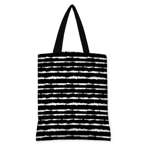 Сумка женская тканевая Original Presentville Белые горизонтальные шум на черном фоне 40x45 см
Сумка женская тканевая Original Presentville Белые горизонтальные шум на черном фоне 40x45 см