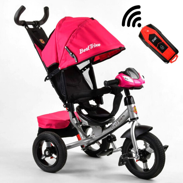 Детский трехколесный велосипед-коляска Best Trike с ручкой с надувными колесами для девочки Розовый (152724)
Детский трехколесный велосипед-коляска Best Trike с ручкой с надувными колесами для девочки Розовый (152724)
