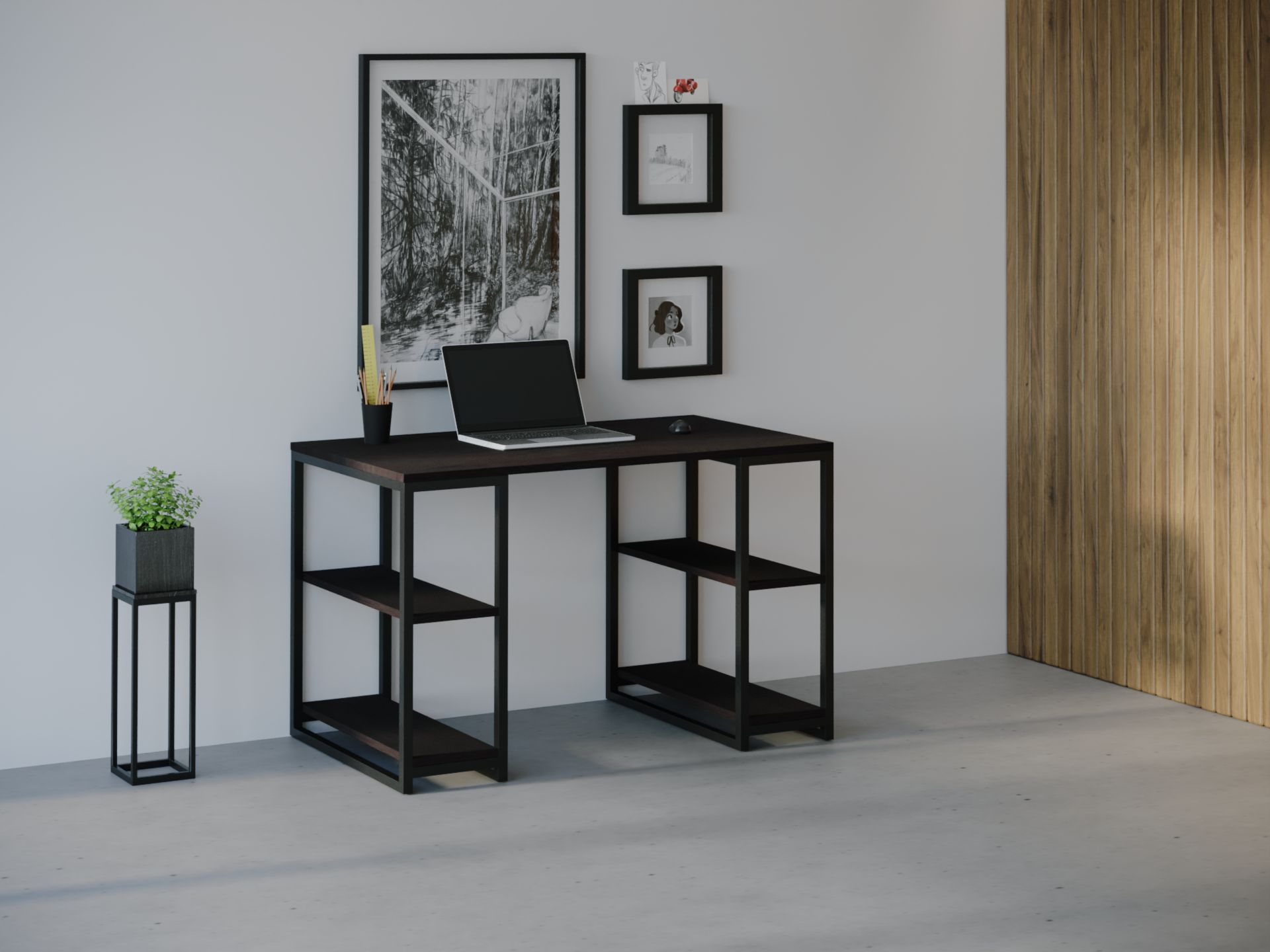 Компьютерный стол HYGGE HG022 Струер 120 х 80 х 75 см ДСП Дуб Венге 
Компьютерный стол HYGGE HG022 Струер 120 х 80 х 75 см ДСП Дуб Венге