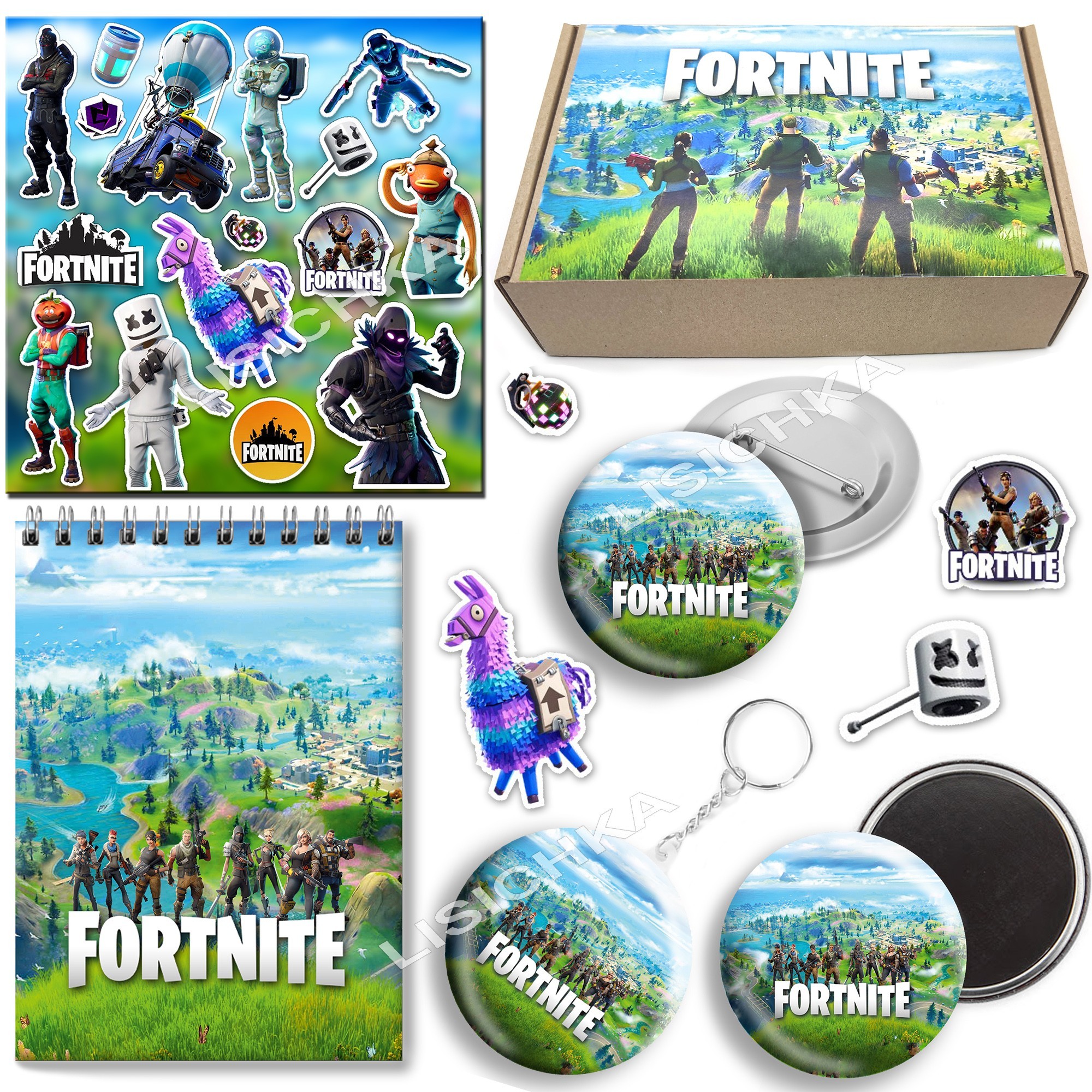 Подарочный мини-Бокс Foxstyle Фортнайт отличный подарок всем фанатам игры Fortnite
Подарочный мини-Бокс Foxstyle Фортнайт отличный подарок всем фанатам игры Fortnite
