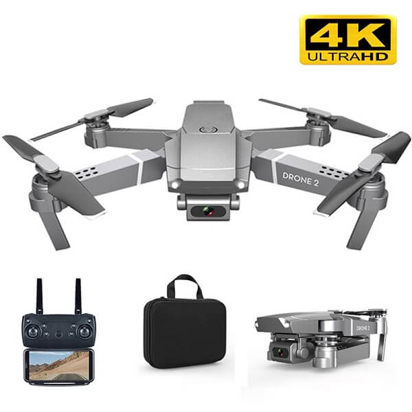 Квадрокоптер RC Drone 2 E68 – дрон с 4K и HD камерами, FPV, оптическое позиционирование, до 15 мин. полета + кейс (k365)
Квадрокоптер RC Drone 2 E68 – дрон с 4K и HD камерами, FPV, оптическое позиционирование, до 15 мин. полета + кейс (k365)
