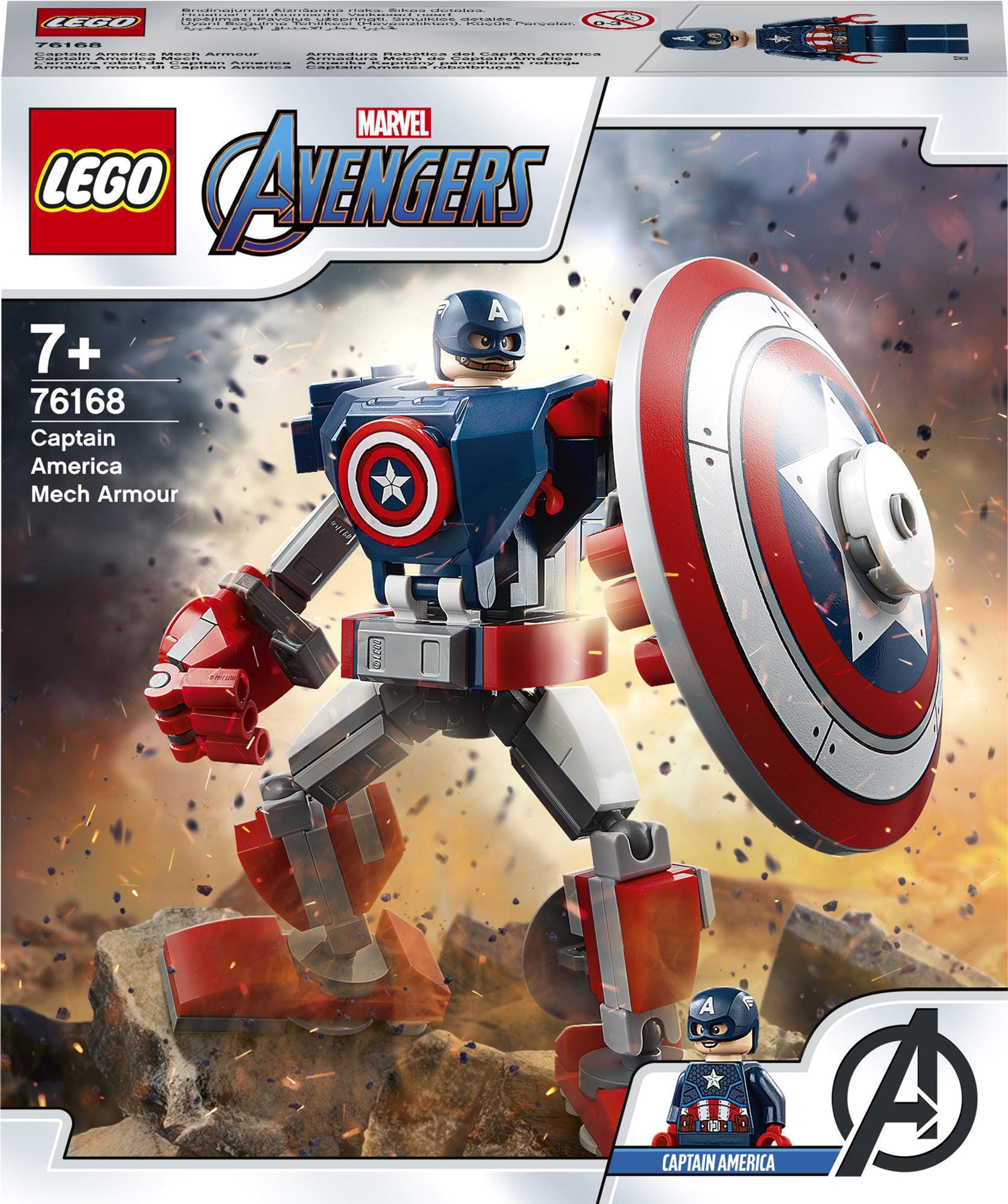 Конструктор LEGO Super Heroes Marvel Робоброня Капитана Америки 121 деталь (76168)
Конструктор LEGO Super Heroes Marvel Робоброня Капитана Америки 121 деталь (76168)