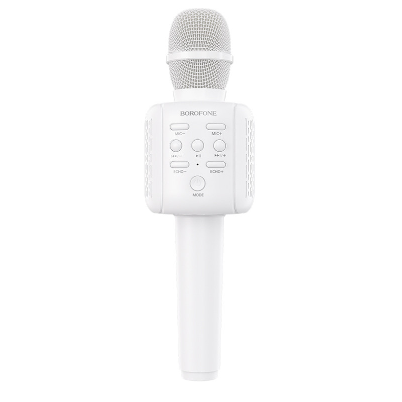 Караоке микрофон BOROFONE Rhyme karaoke microphone BF1 White (BT5.0, DSP, 3-6h, TF, USB)
Караоке микрофон BOROFONE Rhyme karaoke microphone BF1 White (BT5.0, DSP, 3-6h, TF, USB)