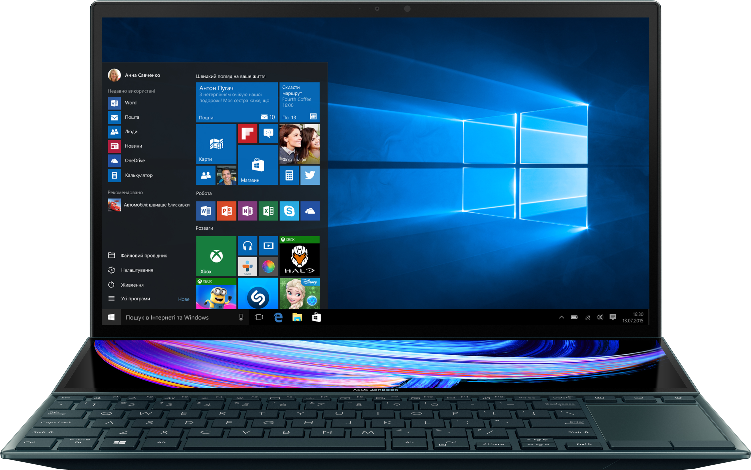 Ноутбук Asus ZenBook Duo 14 UX482EA-HY034R (90NB0S41-M02910) Celestial Blue + фирменный чехол
Ноутбук Asus ZenBook Duo 14 UX482EA-HY034R (90NB0S41-M02910) Celestial Blue + фирменный чехол