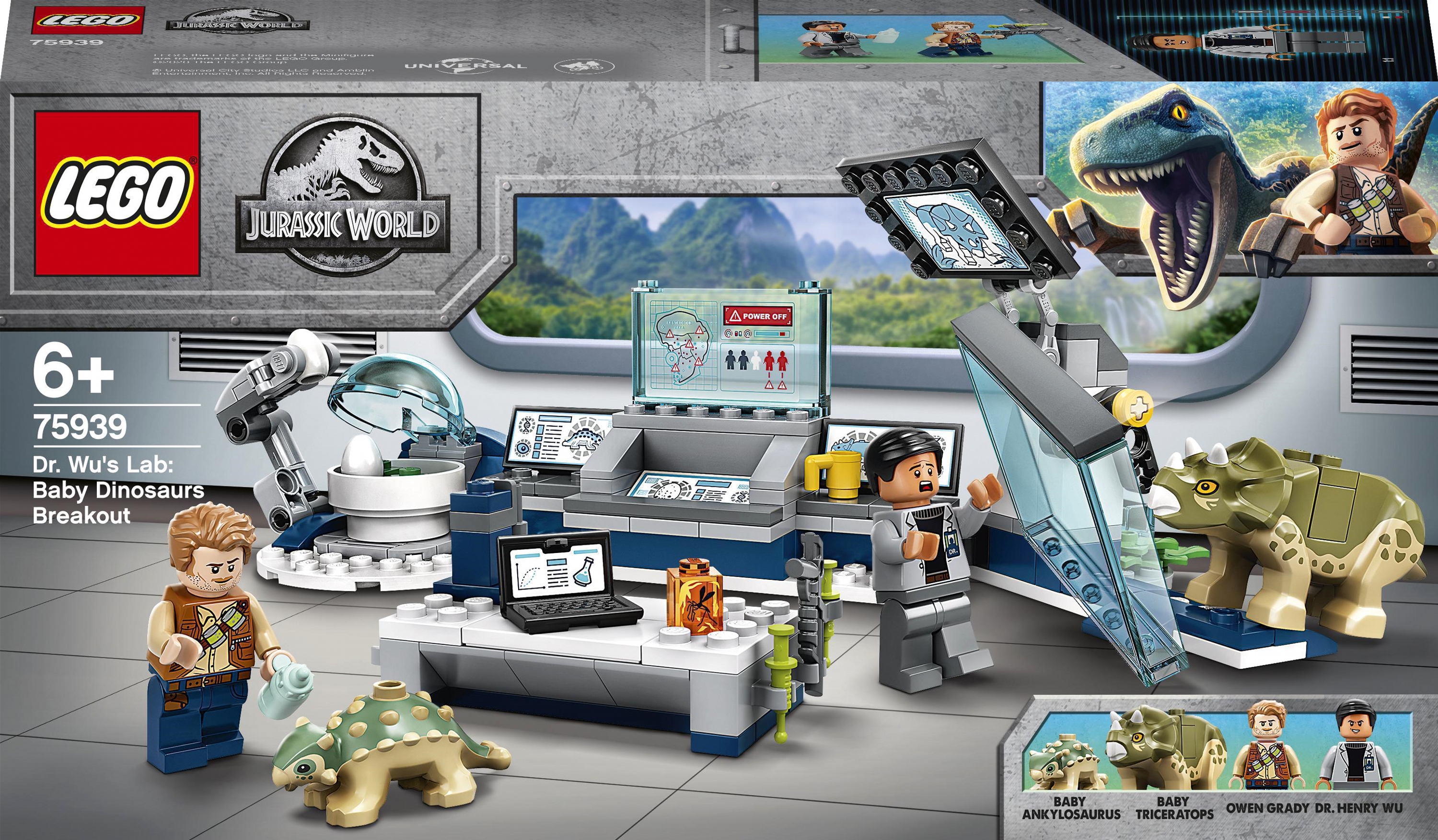 Конструктор LEGO Jurassic World Лаборатория доктора Ву: Пебег детёнышей динозавра 164 детали (75939)
Конструктор LEGO Jurassic World Лаборатория доктора Ву: Пебег детёнышей динозавра 164 детали (75939)