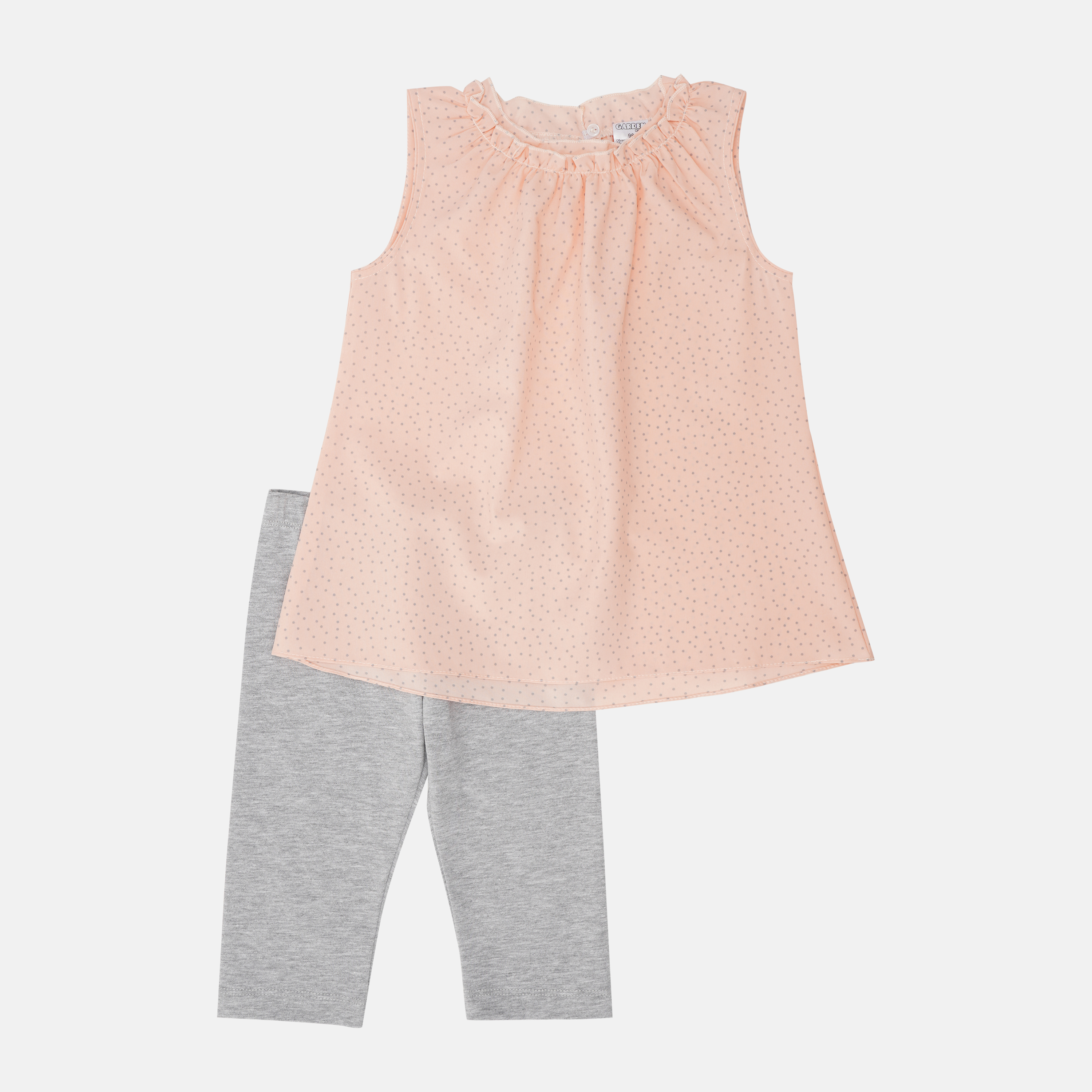 Комплект (блуза + лосины) Garden Baby 40171-67/16 98 см Горох на персиковом/Серый меланж
Комплект (блуза + лосины) Garden Baby 40171-67/16 98 см Горох на персиковом/Серый меланж