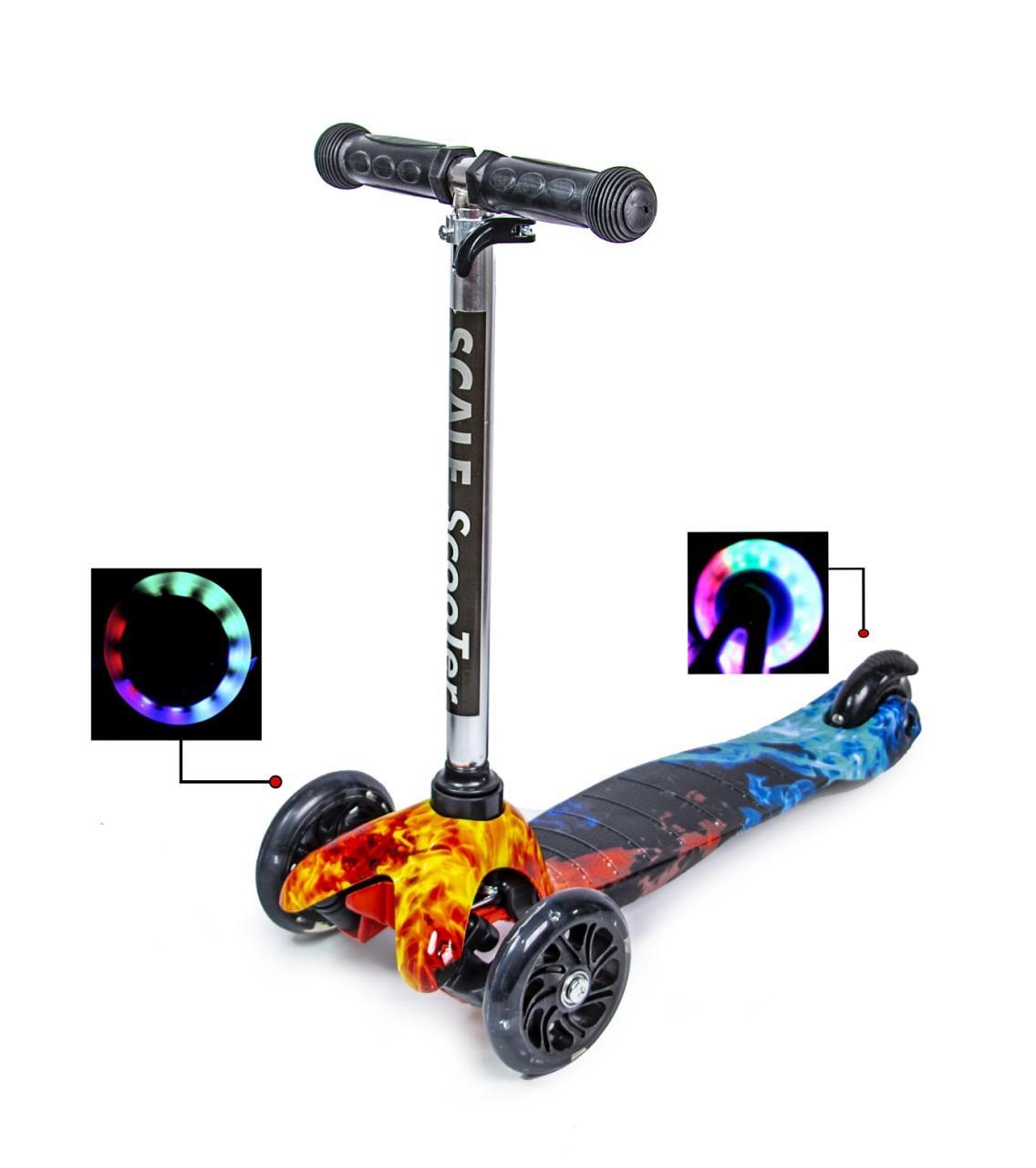 Детский самокат Scale Sports Mini Fire and Ice чёрный цвет светящиеся колеса
Детский самокат Scale Sports Mini Fire and Ice чёрный цвет светящиеся колеса