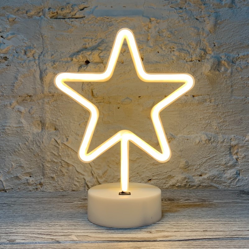 Неоновый светильник ночник Звездочка настольная декоративная Neon Decoration Lamp Star - Желтый
Неоновый светильник ночник Звездочка настольная декоративная Neon Decoration Lamp Star - Желтый