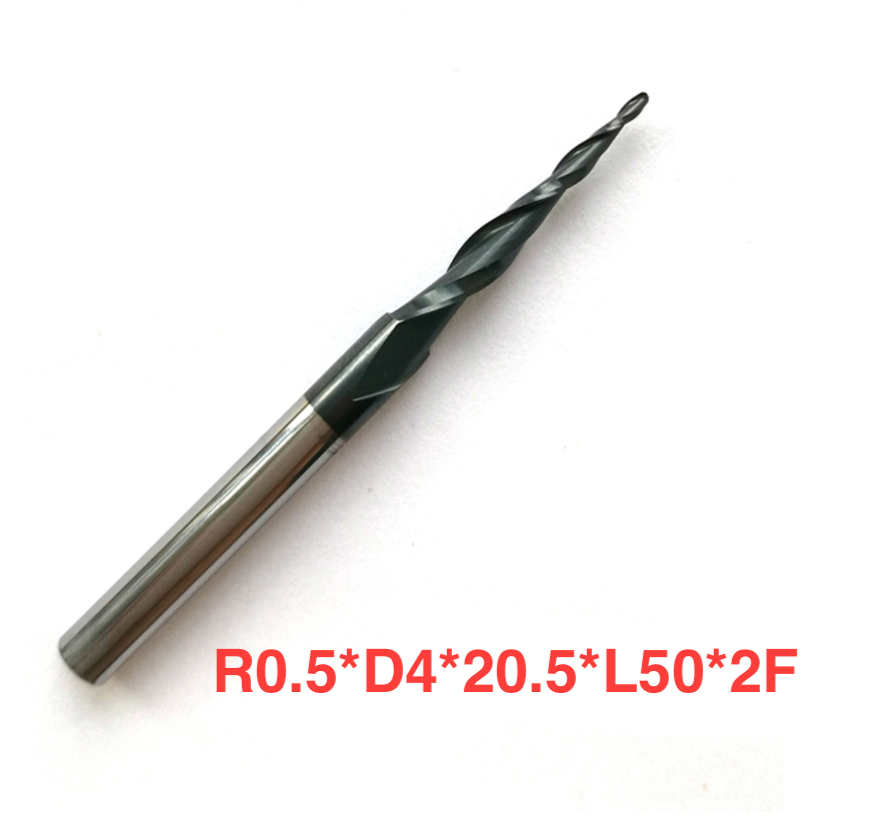 Фреза конусная для ЧПУ Jerray R0 5 D4 20 5 50L 2F HRC55 низкие цены