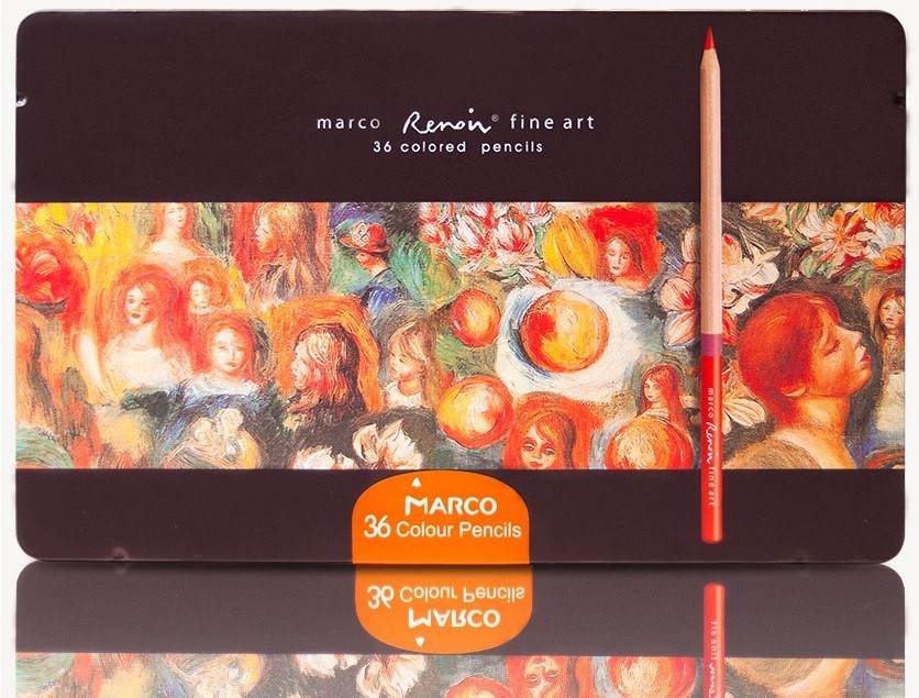 Набор цветных карандашей Marco Renoir FineArt-36TN 36 цветов, в металлическом пенале
Набор цветных карандашей Marco Renoir FineArt-36TN 36 цветов, в металлическом пенале
