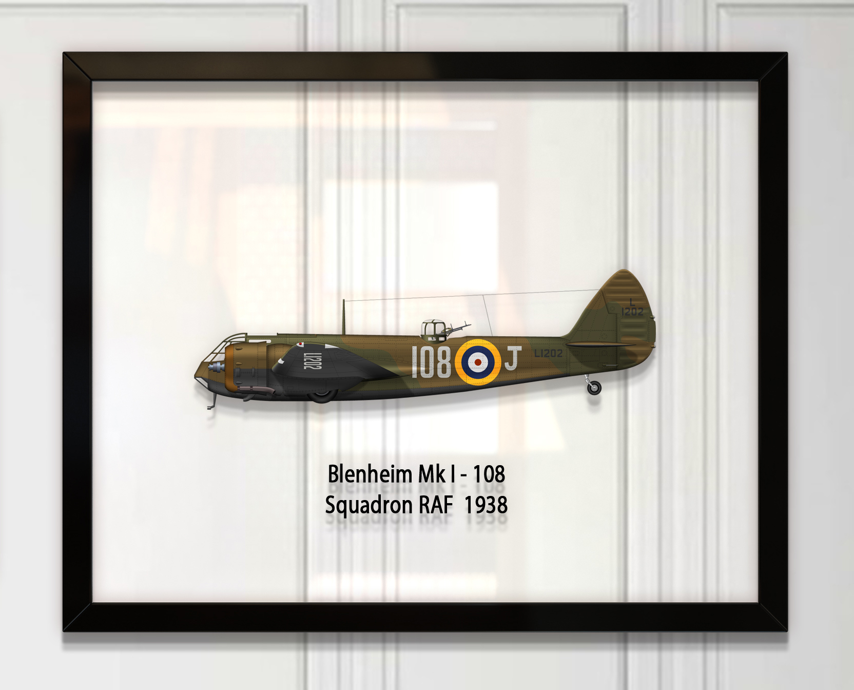 Принт на стекле Artel «Легкий бомбардировщик Bristol Blenheim Mk 1 108 Эскадрилья 1938 год» 46 x 36см
Принт на стекле Artel «Легкий бомбардировщик Bristol Blenheim Mk 1 108 Эскадрилья 1938 год» 46 x 36см