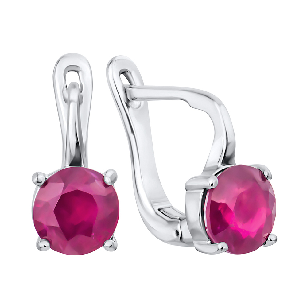 Серебряные серьги с рубинами 000117855
Серебряные серьги с рубинами 000117855