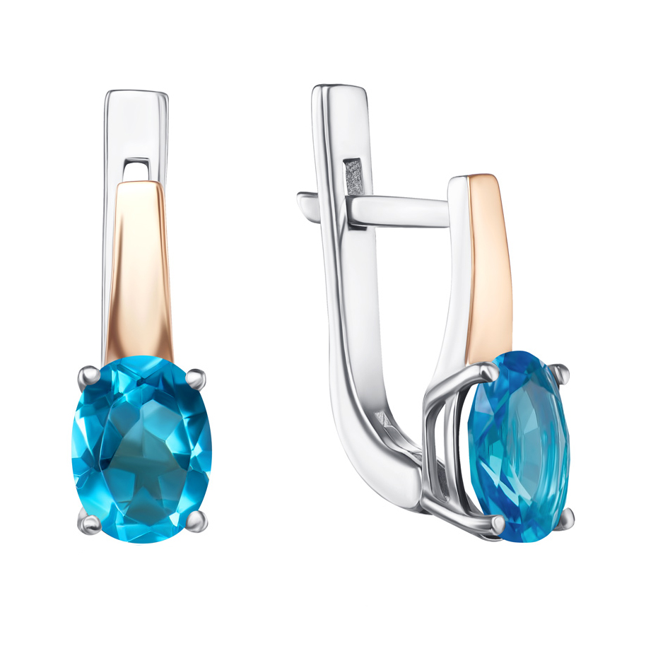 Серебряные серьги с золотыми накладками и кварцем под голубой топаз Swiss blue 000135065
Серебряные серьги с золотыми накладками и кварцем под голубой топаз Swiss blue 000135065