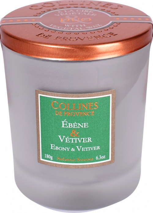 Свеча Collines de Provence Черное дерево и Ветивер 180г (время горения до 40 часов)
Свеча Collines de Provence Черное дерево и Ветивер 180г (время горения до 40 часов)