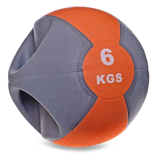 Мяч медицинский медбол с двумя рукоятками Modern FI-2619 Zelart 6кг Серо-оранжевый (56363018)
Мяч медицинский медбол с двумя рукоятками Modern FI-2619 Zelart 6кг Серо-оранжевый (56363018)