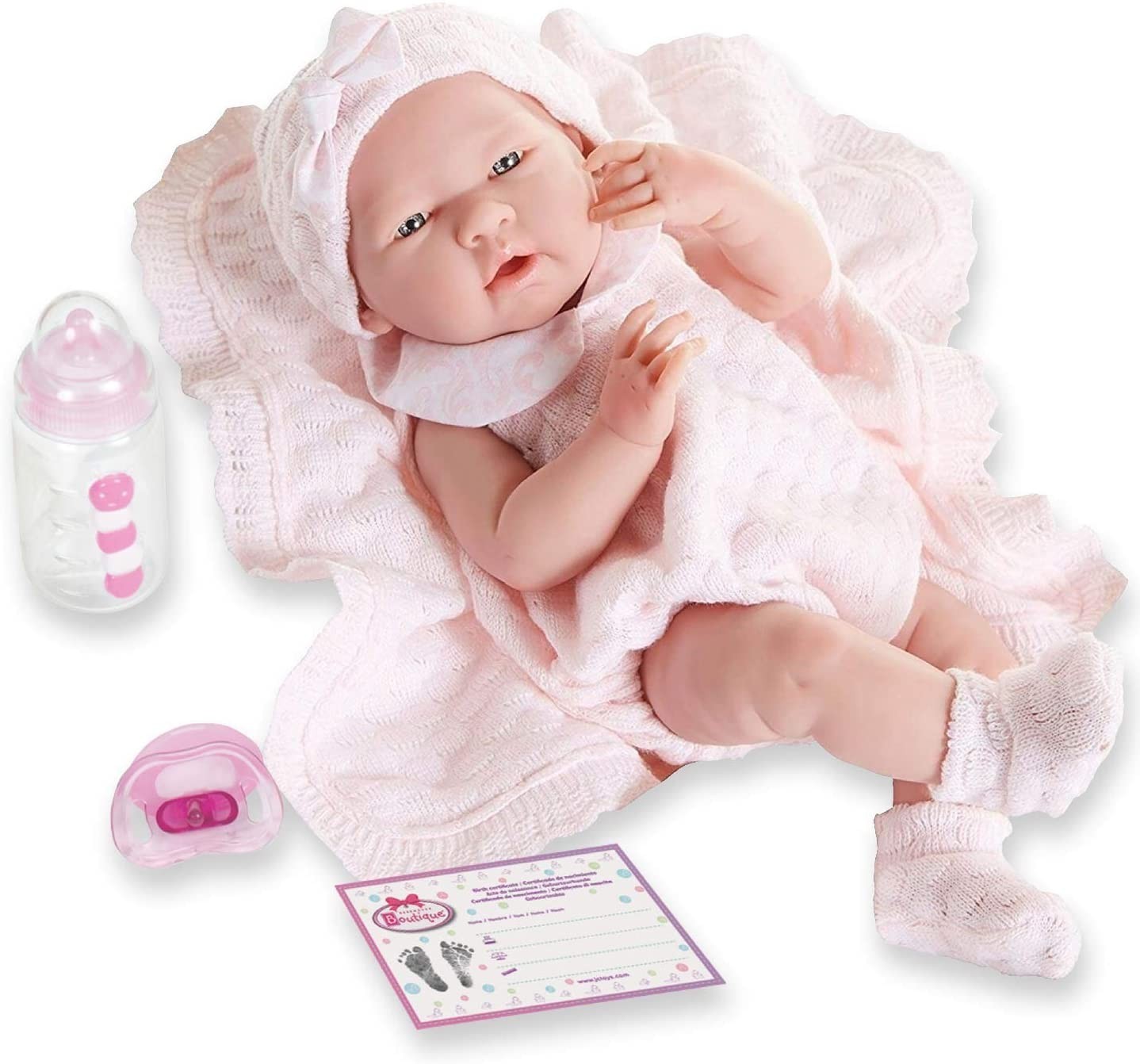 Виниловая кукла JC Toys La Newborn Realistic All-Vinyl Baby Doll Berenguer Новорожденная девочка 39 см (18053)
Виниловая кукла JC Toys La Newborn Realistic All-Vinyl Baby Doll Berenguer Новорожденная девочка 39 см (18053)