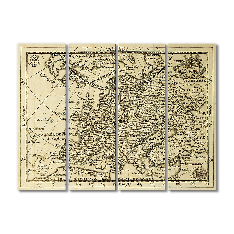 Винтажная карта Artel «Старинная карта Европы 1690-1750 года» 4 модуля 90x135 см
Винтажная карта Artel «Старинная карта Европы 1690-1750 года» 4 модуля 90x135 см