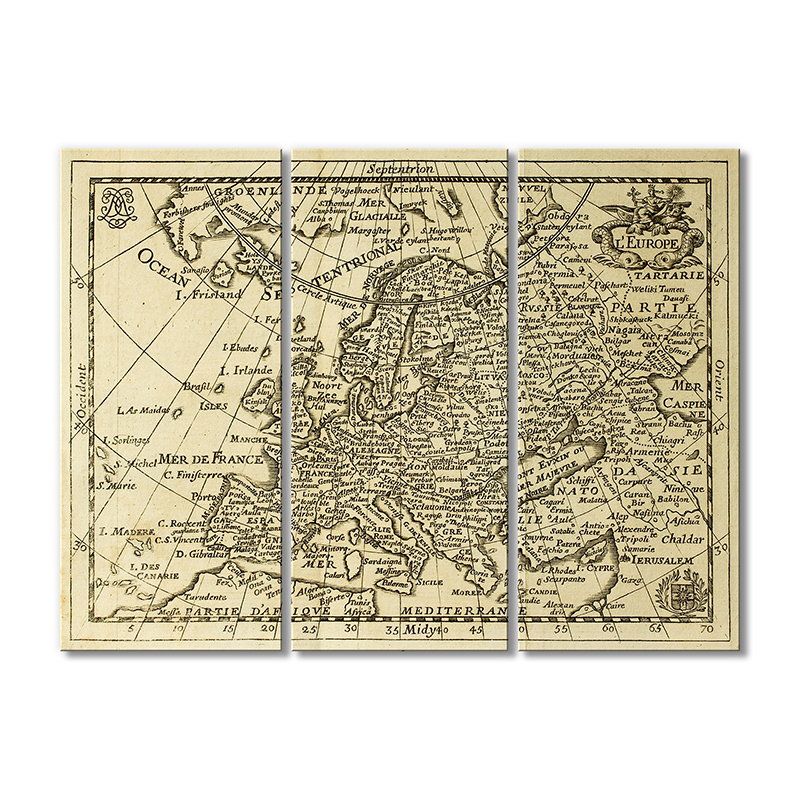Винтажная карта Artel «Старинная карта Европы 1690-1750 года» 3 модуля 120x180 см
Винтажная карта Artel «Старинная карта Европы 1690-1750 года» 3 модуля 120x180 см