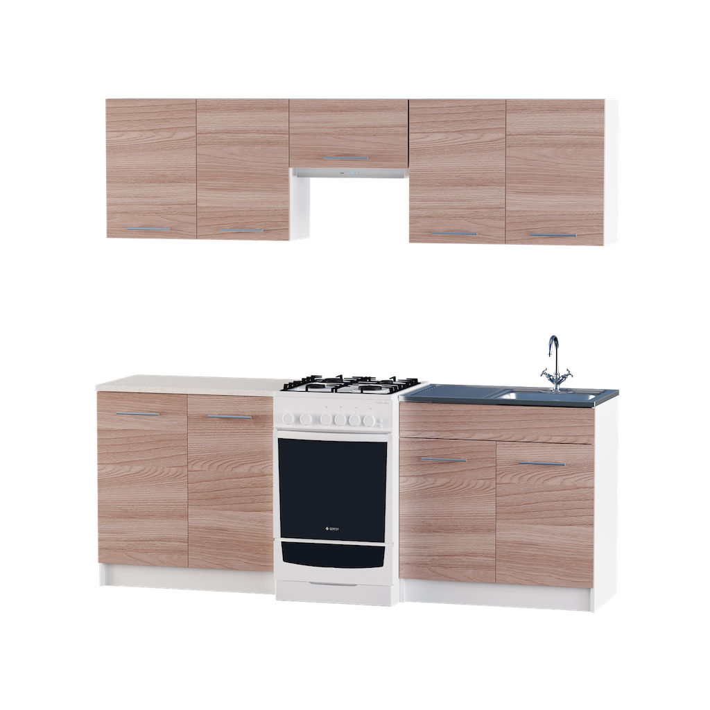 Кухня модульная Эко Omni Home набор 2.1 м Ясень Шимо темный + столешница и мойка накладная с сифоном
Кухня модульная Эко Omni Home набор 2.1 м Ясень Шимо темный + столешница и мойка накладная с сифоном