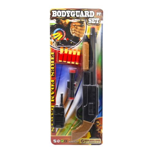 Игровой набор (дробовик, 5 патронов на присосках, прицел, рация) Golden Gun Bodyguard (922)
Игровой набор (дробовик, 5 патронов на присосках, прицел, рация) Golden Gun Bodyguard (922)