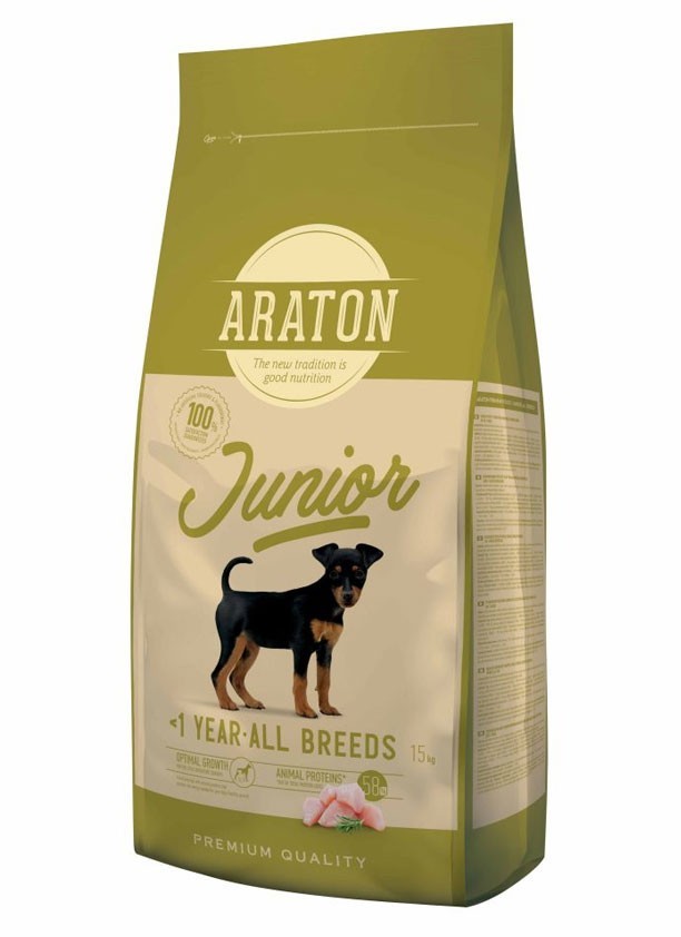 Сухой корм для щенков всех пород Araton Junior All Breeds с домашней птицей 15 кг
Сухой корм для щенков всех пород Araton Junior All Breeds с домашней птицей 15 кг