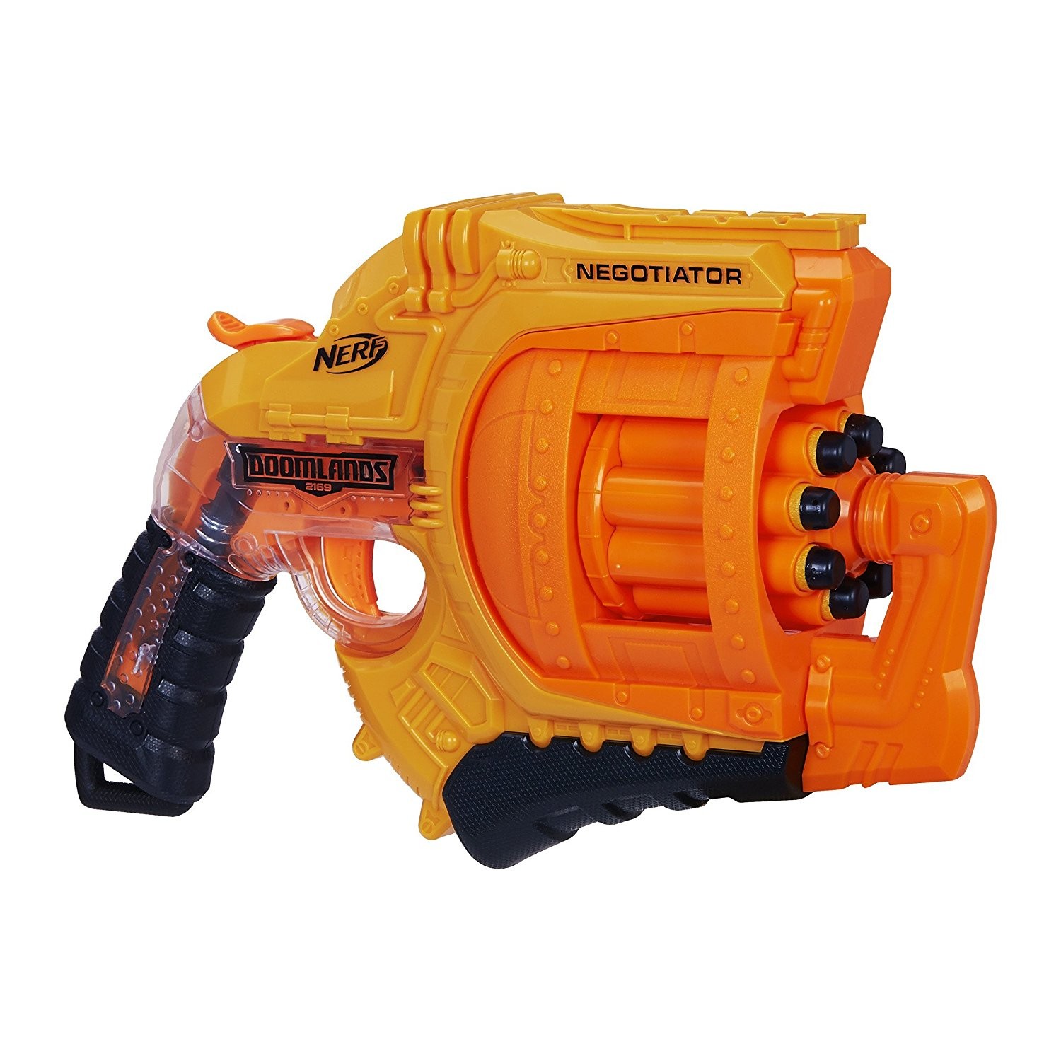 Бластер Nerf Думлэндс Посредник 2169 Negotiator B8572 (Nerf Doomlands 2169 Negotiator Blaster)
Бластер Nerf Думлэндс Посредник 2169 Negotiator B8572 (Nerf Doomlands 2169 Negotiator Blaster)