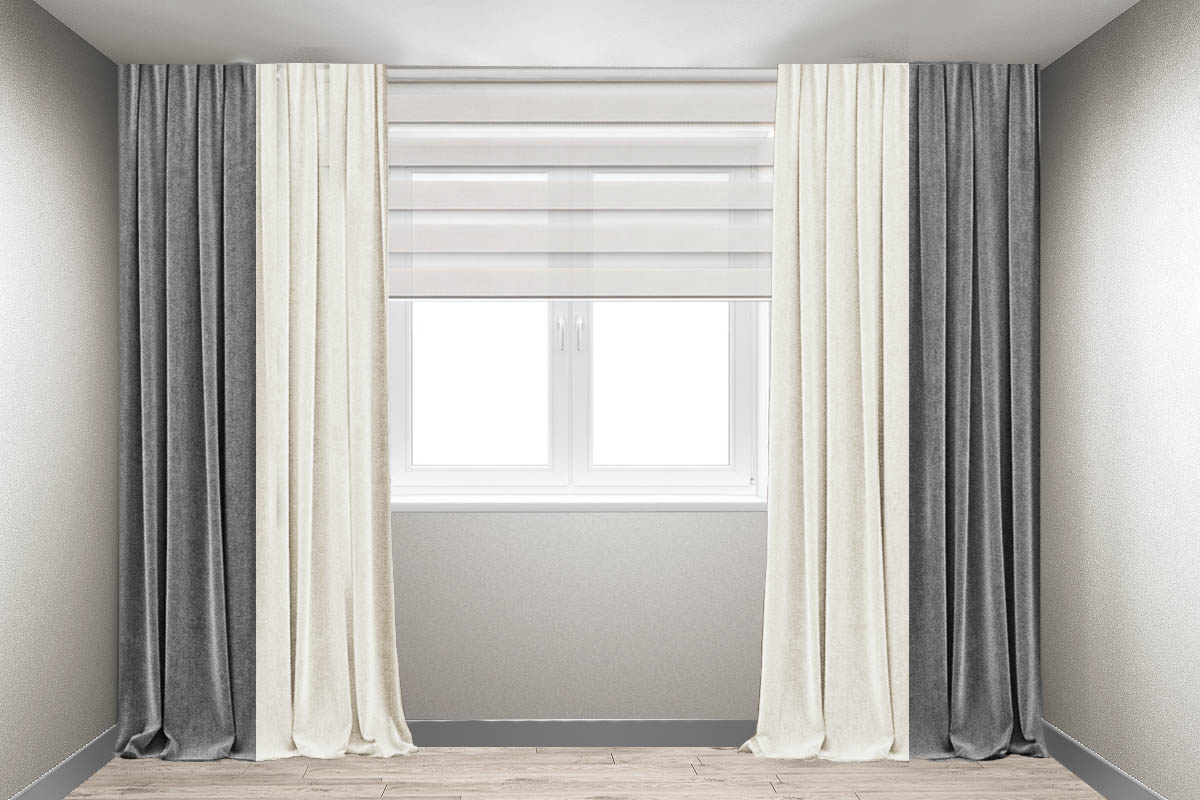 Шторы Декорин Микровелюр Дабл 300x250 см Молочные с серым 2 шт
Шторы Декорин Микровелюр Дабл 300x250 см Молочные с серым 2 шт