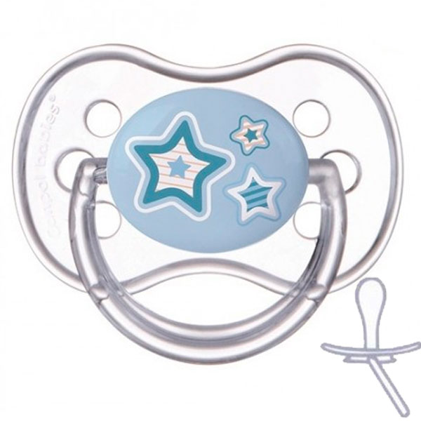 Пустышка силиконовая симметричная Newborn baby, 6-18 м, синие звезды, Canpol babies (12-71519)
Пустышка силиконовая симметричная Newborn baby, 6-18 м, синие звезды, Canpol babies (12-71519)