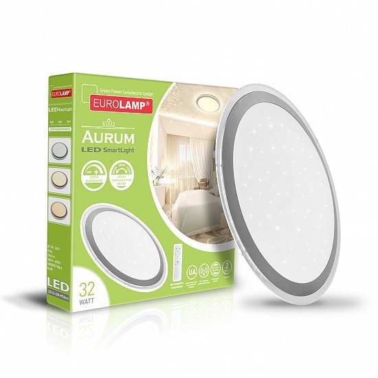 Светодиодный светильник EUROLAMP SmartLight Aurum 32W 3000-6500K (LED-SL-32W-N8(deco))
Светодиодный светильник EUROLAMP SmartLight Aurum 32W 3000-6500K (LED-SL-32W-N8(deco))