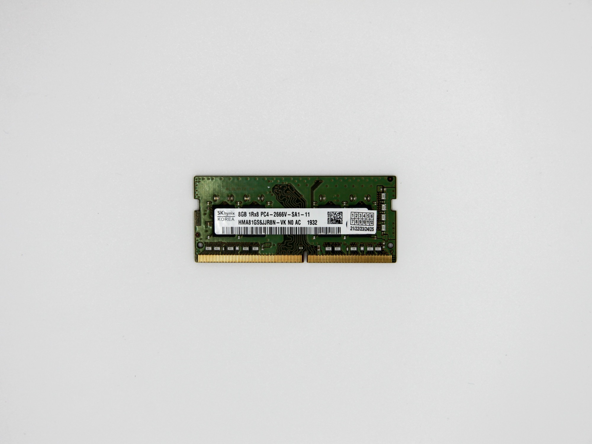 Оперативная память Hynix SODIMM 8Gb DDR4-2666MHz PC4-21300 CL19 (HMA81GS6JJR8N-VK) Refurbished
Оперативная память Hynix SODIMM 8Gb DDR4-2666MHz PC4-21300 CL19 (HMA81GS6JJR8N-VK) Refurbished