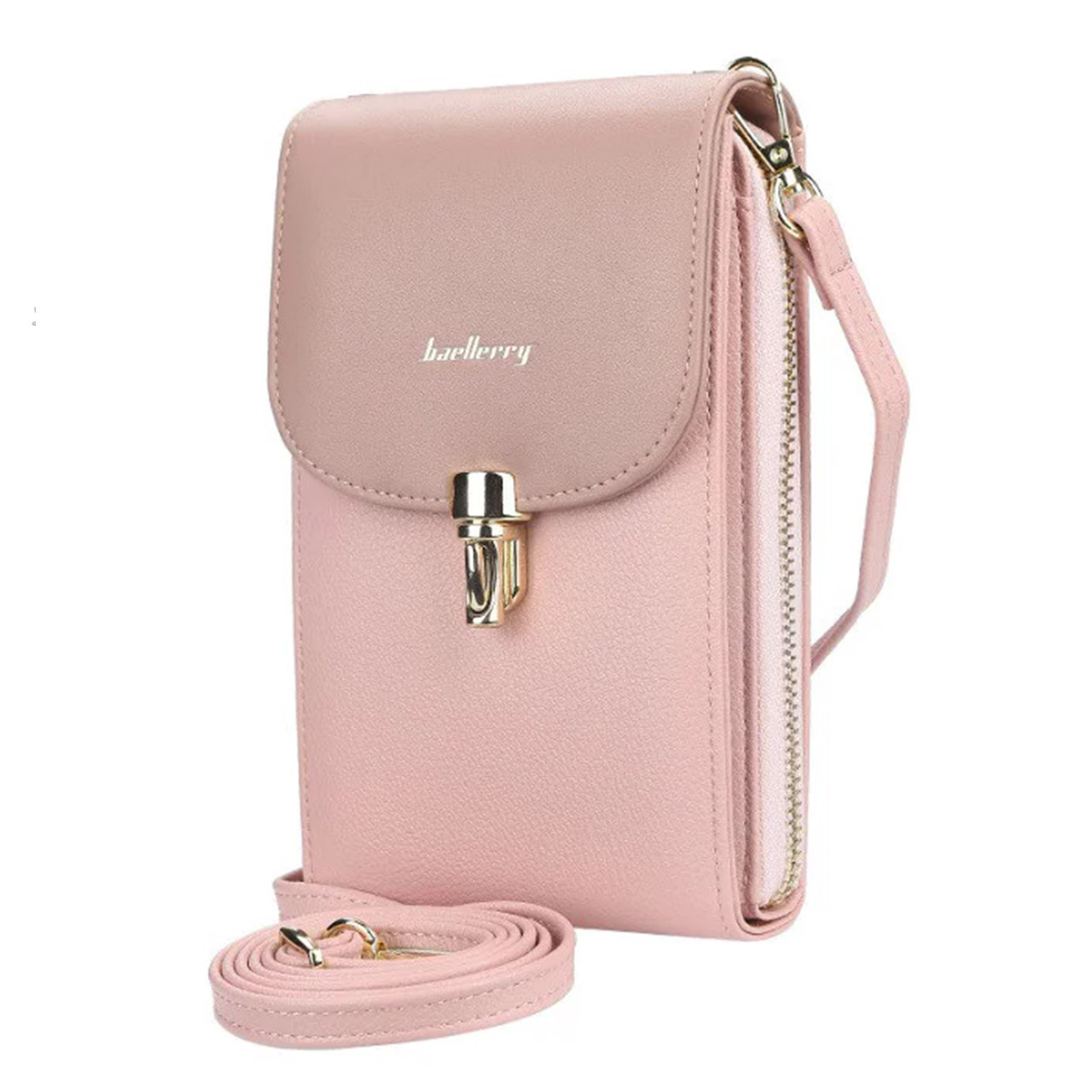 Женский кошелек-сумка Baellerry N8593 Light Pink вертикальная на плечо для денег банковских карт смартфона (F_4191-11989)
Женский кошелек-сумка Baellerry N8593 Light Pink вертикальная на плечо для денег банковских карт смартфона (F_4191-11989)