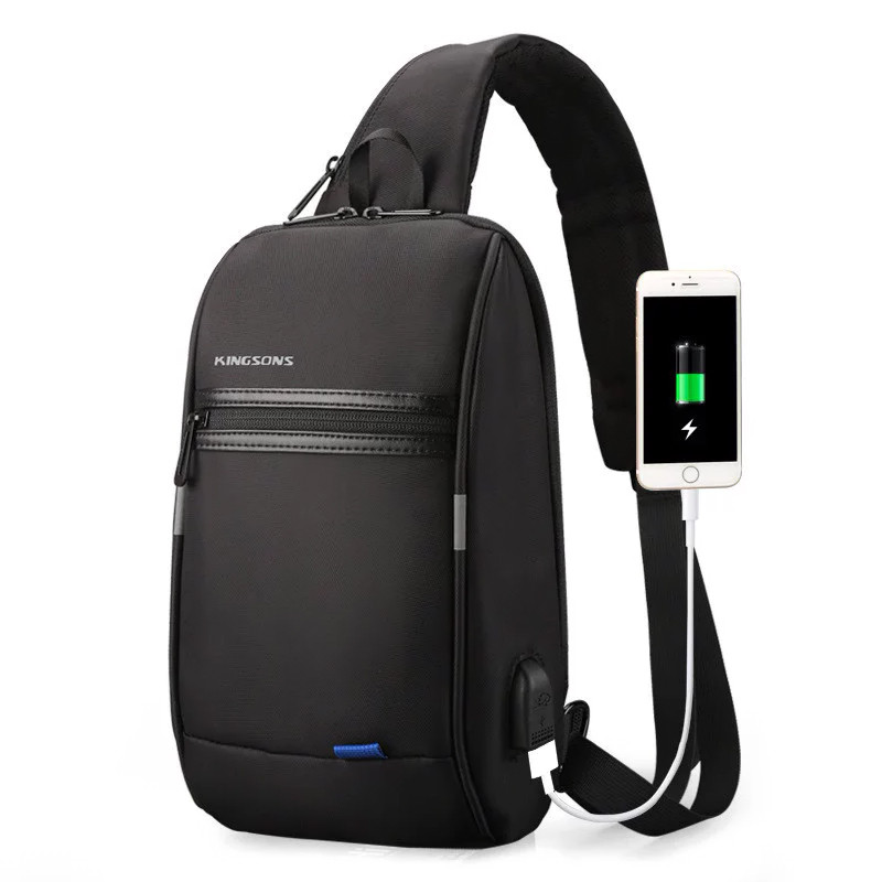 Рюкзак на одно плечо Kingsons KS3174W Black для мужчин повседневная USB для зарядки потайной карман (F_4207-12226)
Рюкзак на одно плечо Kingsons KS3174W Black для мужчин повседневная USB для зарядки потайной карман (F_4207-12226)
