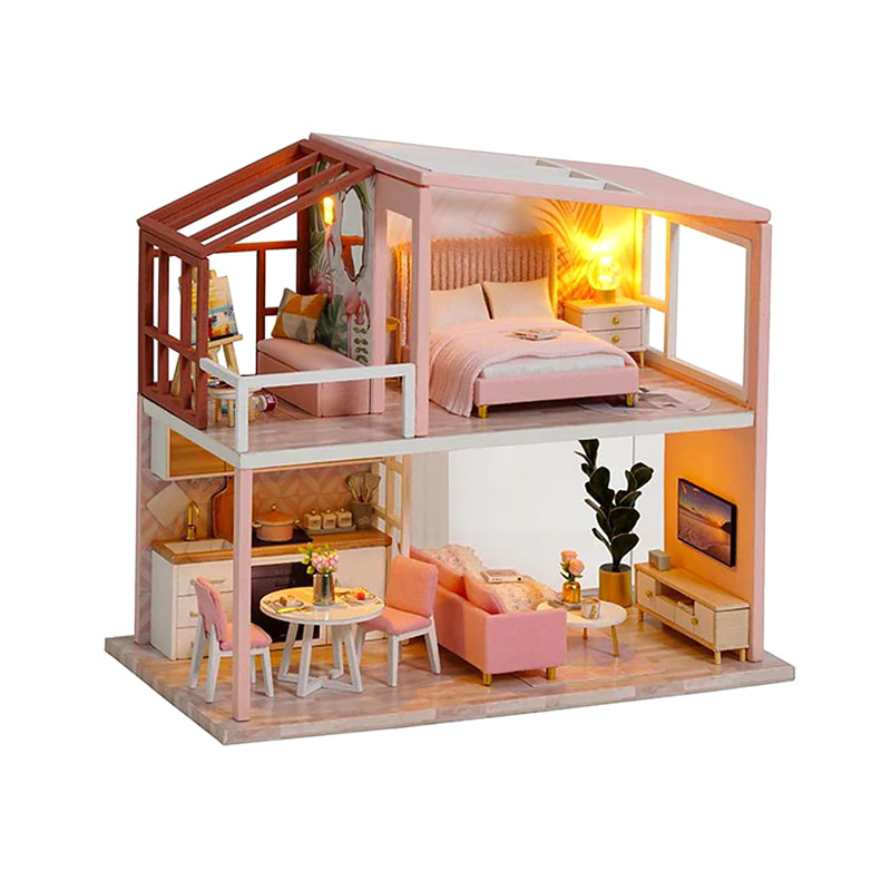 3D Румбокс кукольный дом DIY Cute Room QL-003-B Розовый Лофт детский конструктор (F_5802-19421)
3D Румбокс кукольный дом DIY Cute Room QL-003-B Розовый Лофт детский конструктор (F_5802-19421)