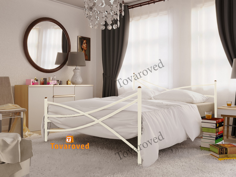 Кровать полуторная металлическая 140х190 Метакам Лиана-2 Бежевый
Кровать полуторная металлическая 140х190 Метакам Лиана-2 Бежевый