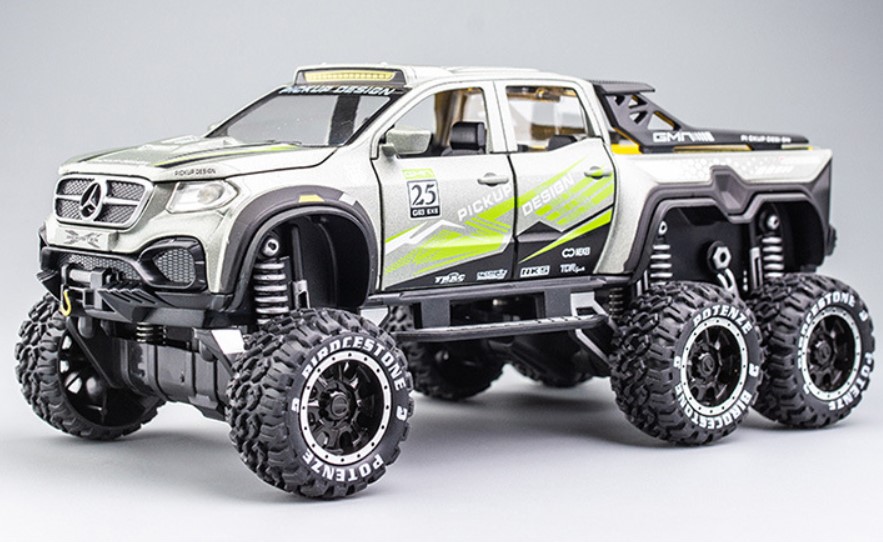 Имитация модели автомобиля Mercedes-Benz X-Class Pickup design из сплава с большими колесами серый 1:28
Имитация модели автомобиля Mercedes-Benz X-Class Pickup design из сплава с большими колесами серый 1:28