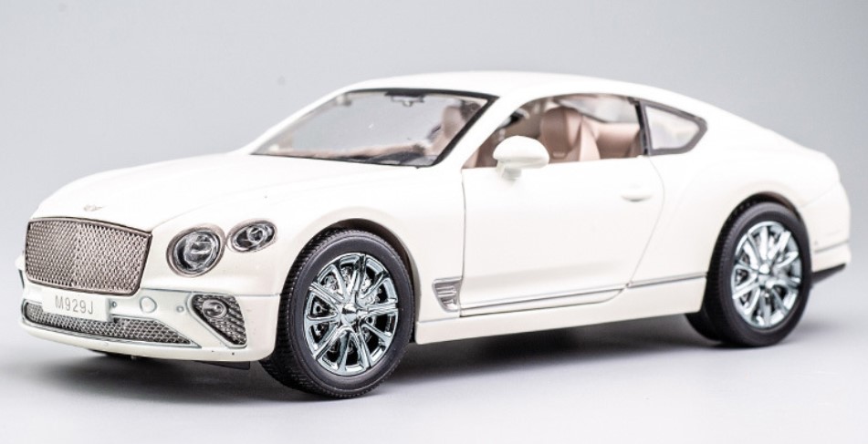 Новая модель автомобиля Bentley Continental GT из сплава 1:24 белая функция звука и света
Новая модель автомобиля Bentley Continental GT из сплава 1:24 белая функция звука и света