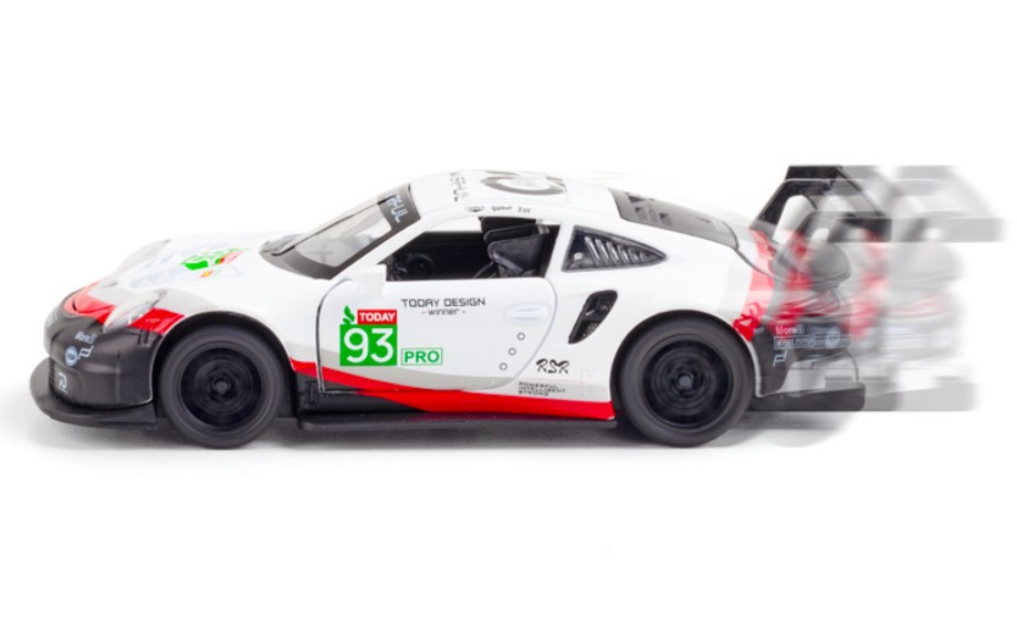 Спортивная модель белого цвета автомобиля Porsche 911RSR 1:32 с функцией устойчивости к звуку и свету
Спортивная модель белого цвета автомобиля Porsche 911RSR 1:32 с функцией устойчивости к звуку и свету