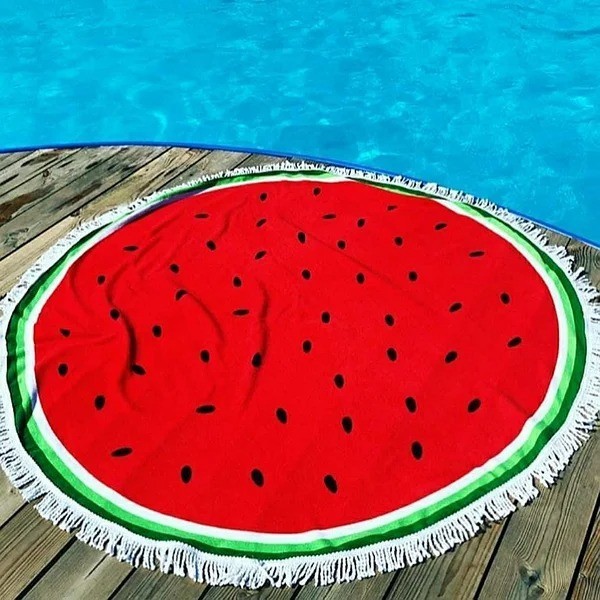 Пляжное круглое полотенце d=150 см из микрофибры, коврик-покрывало Beach Holiday подстилка, "Арбуз" для отдыха, пляжа,пикника
Пляжное круглое полотенце d=150 см из микрофибры, коврик-покрывало Beach Holiday подстилка, "Арбуз" для отдыха, пляжа,пикника
