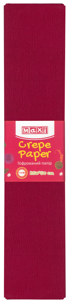 Набор гофрированной бумаги Maxi 100% 50 х 250 см 10 шт Бордовой (MX61616-18)
Набор гофрированной бумаги Maxi 100% 50 х 250 см 10 шт Бордовой (MX61616-18)