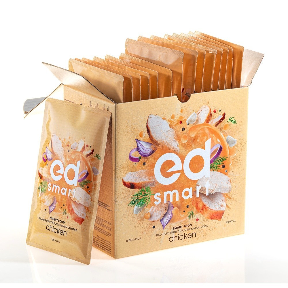 ED Smart Курица Energy Diet Chicken куриный крем-суп с зеленью сбалансированное питание для снижения веса 15 порционных пакетиков саше (73298)
ED Smart Курица Energy Diet Chicken куриный крем-суп с зеленью сбалансированное питание для снижения веса 15 порционных пакетиков саше (73298)